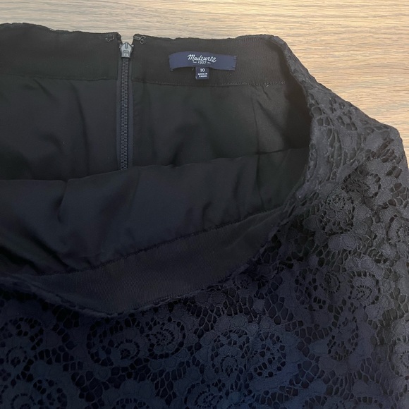 NWOT Madewell lace black mini skirt size 10 - Picture 6 of 10